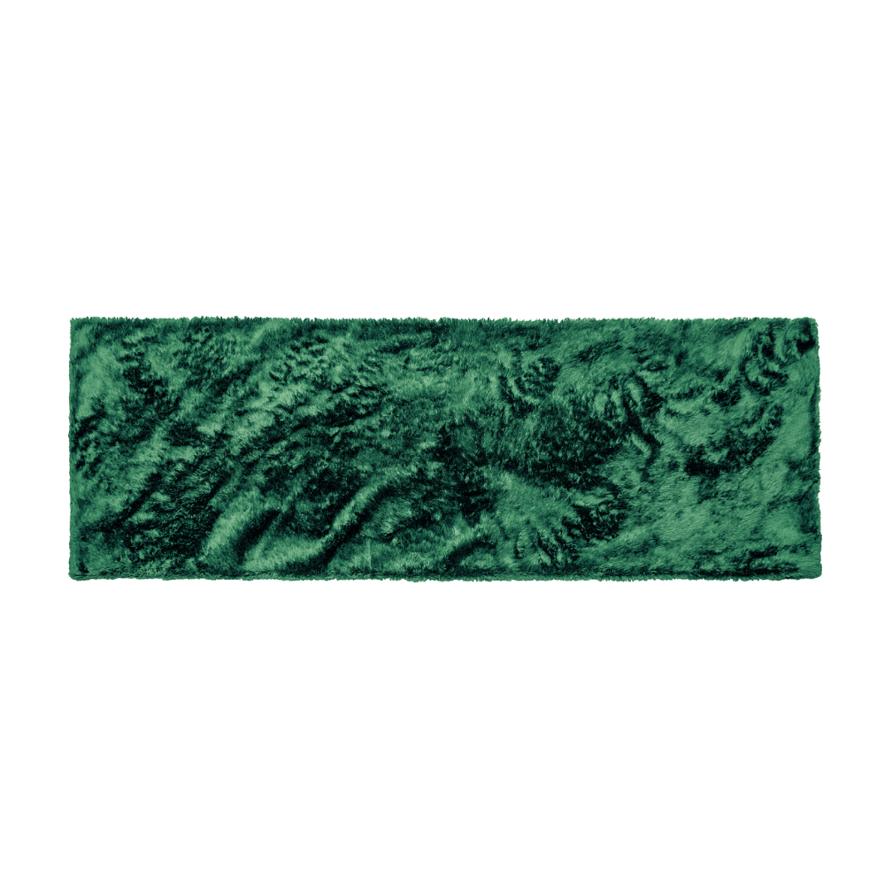 Peseira 2,60x0,60 Verde Shaggy para Sofá com zíper luxo B