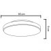 Plafon 7653 Amarelo-50x9 Cm-4l-soq E27 Max 25w-bivolt