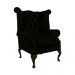 Poltrona Chesterfield PC 21 Couro Preto