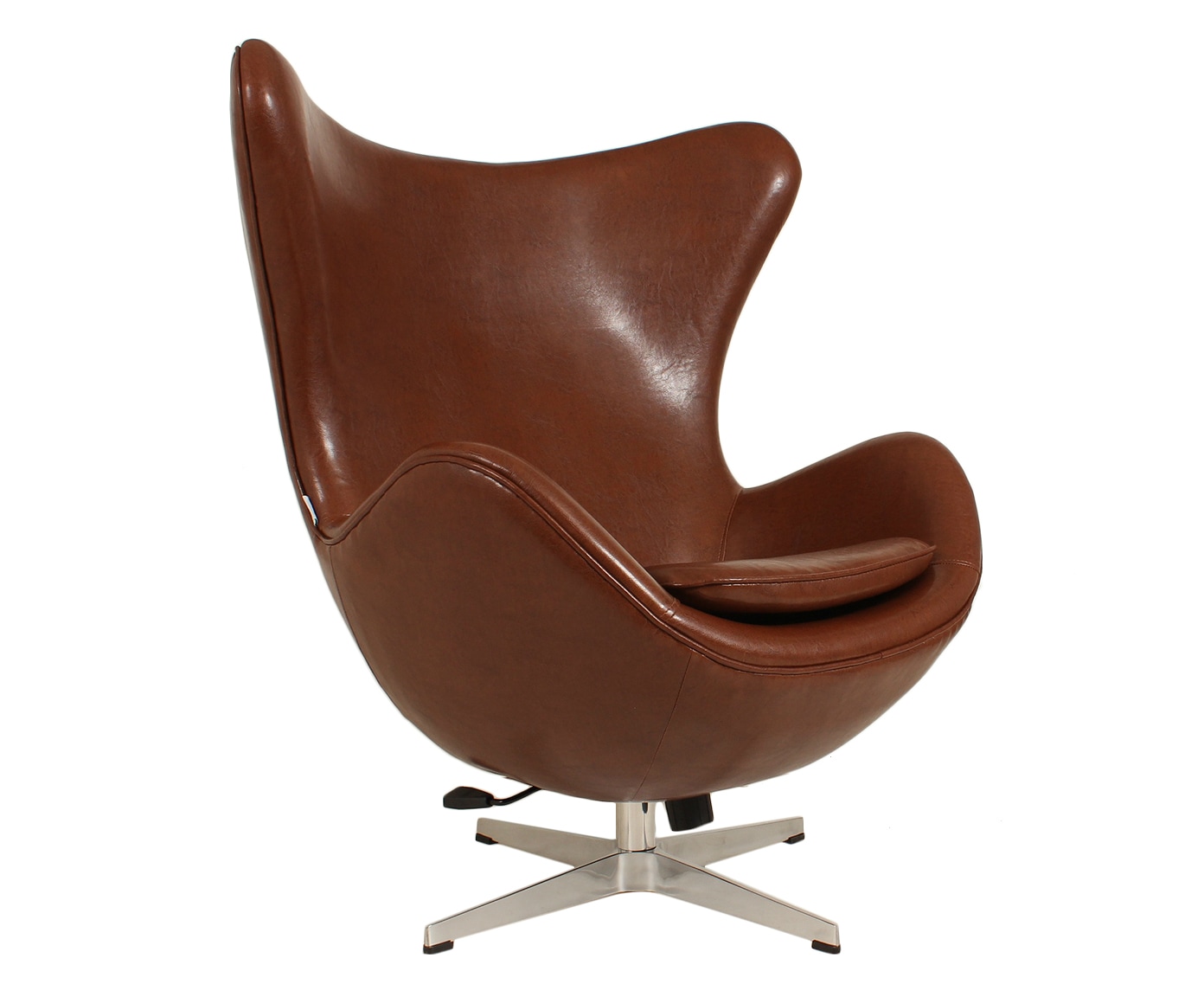 Poltrona Egg Decorativa Escritorio Courissimo CS 14 Marrom