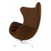 Poltrona Egg Decorativa Marrom