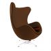 Poltrona Egg Decorativa Marrom