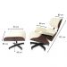 Poltrona e Puff Charles Eames Imb. Ecologico Premium Areia
