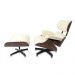 Poltrona e Puff Charles Eames Imb. Ecologico Premium Areia