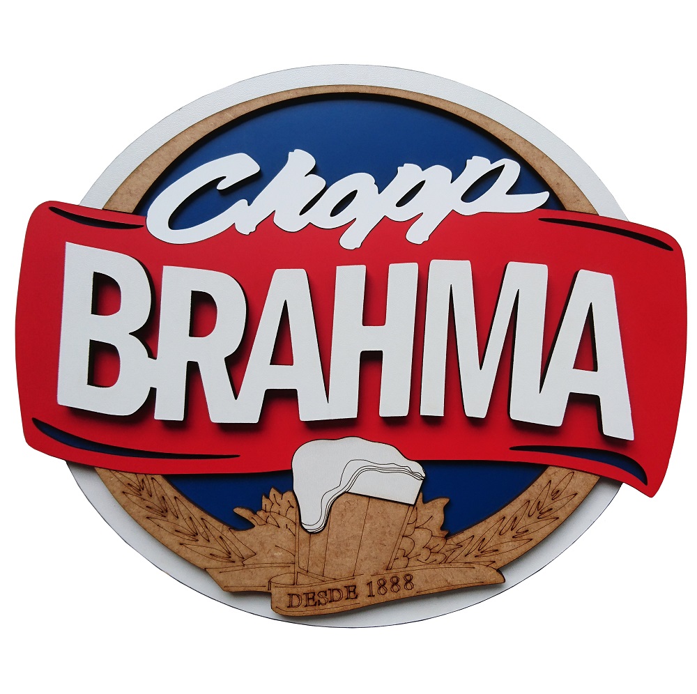 Quadro Decorativo Brahma para churrasqueias e diversos ambientes 7421