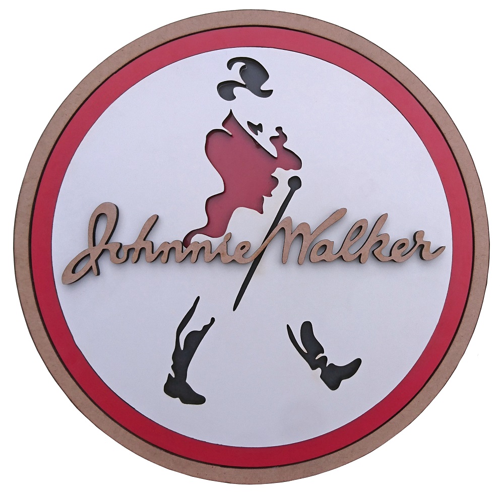 Quadro Decorativo Johnnie Walker  para churrasqueias e diversos ambientes 7425
