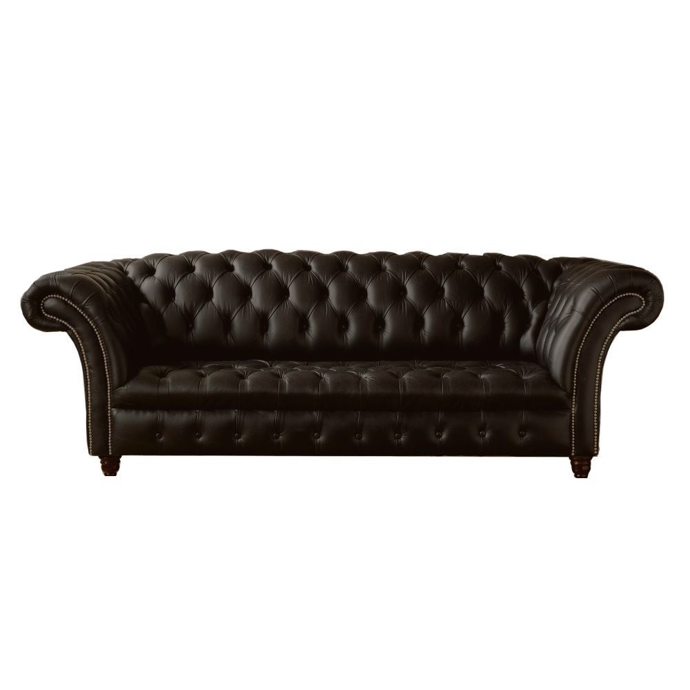 Sofá Chesterfield 3Lug. Mod. B Ecologico Café