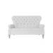 Sofá Chesterfield 3Lug. Mod. F Ecologico Branco