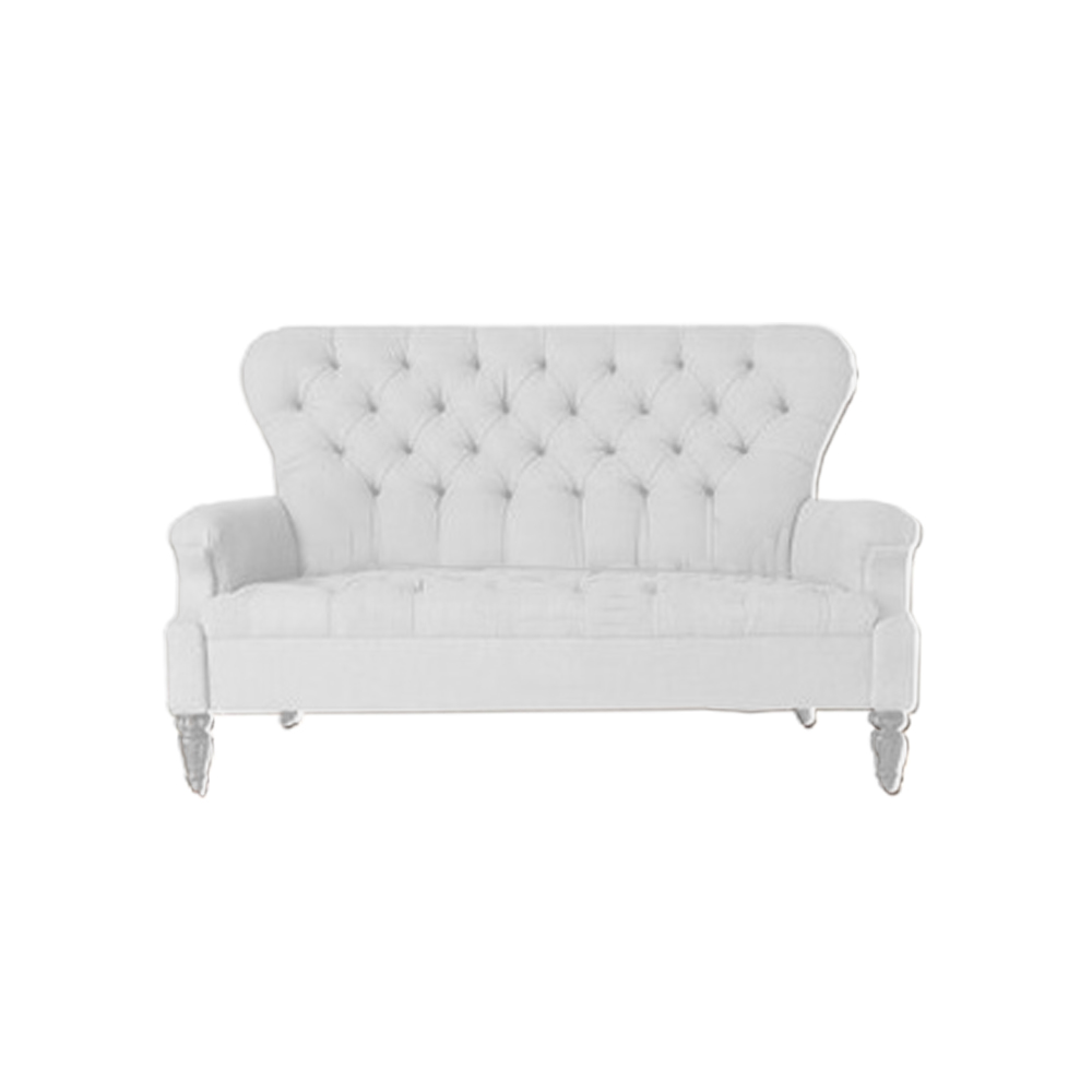 Sofá Chesterfield 3Lug. Mod. F Ecologico Branco