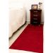 Tapete 2,00x0,60 Bordô Shaggy Peludo Premium designer B