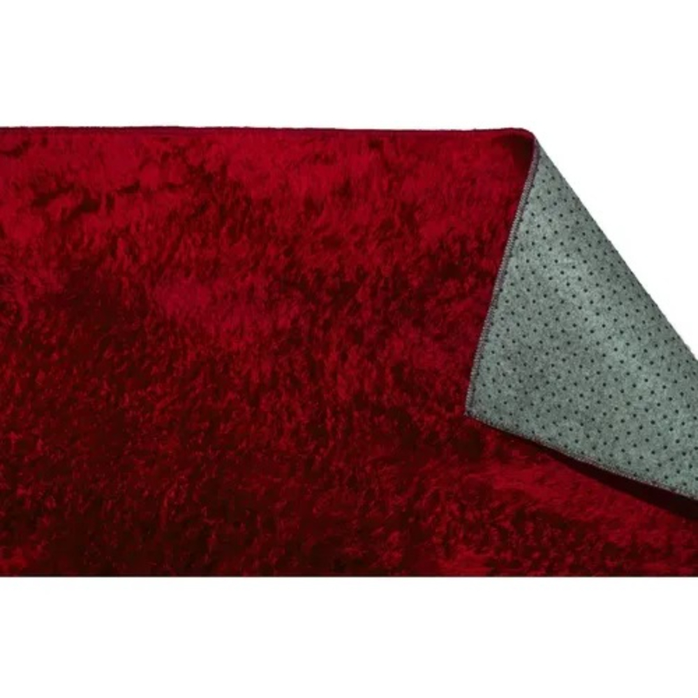 Tapete 2,00x0,60 Bordô Shaggy Peludo Premium designer B