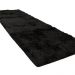 Tapete 2,00x0,60 Preto Shaggy Peludo Premium designer A