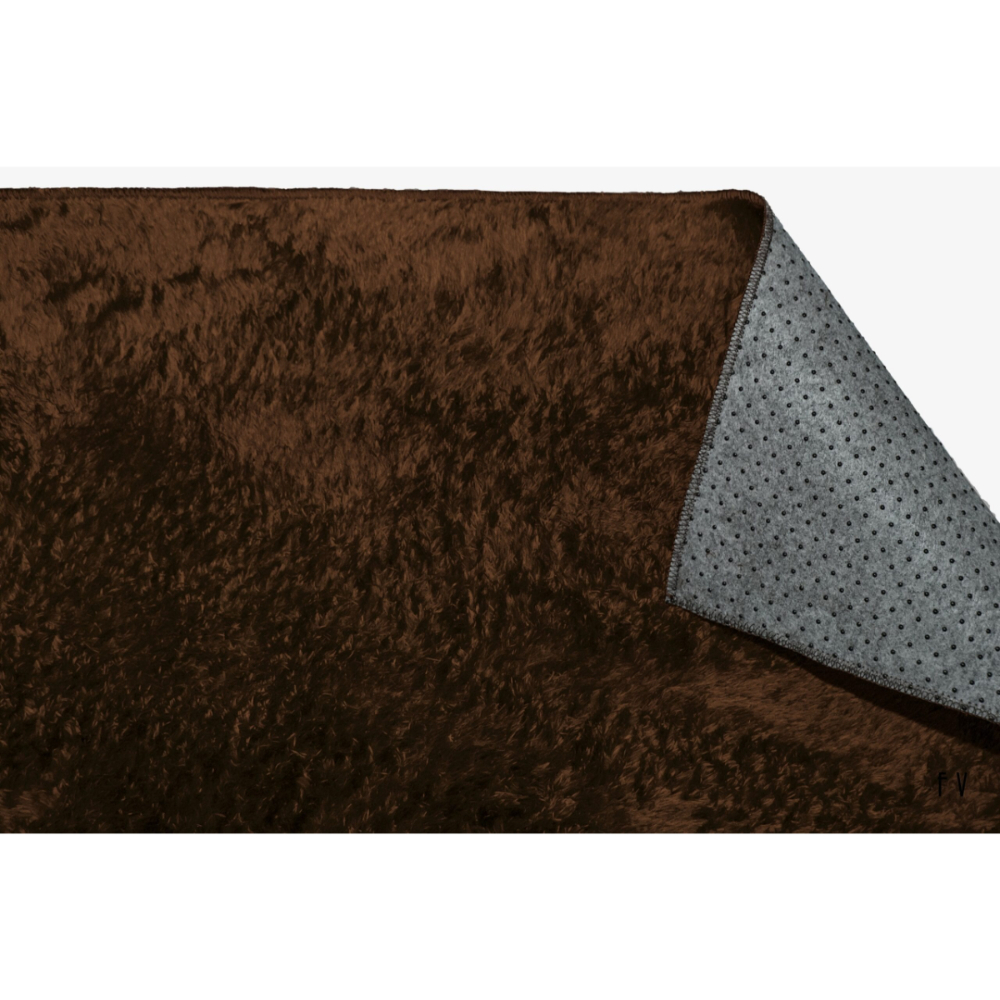 Tapete Passadeira 2,00x0,60 Café Shaggy Peludo Premium B