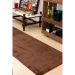 Tapete Passadeira 2,00x0,60 Café Shaggy Peludo Premium B