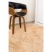 Tapete Redondo 1,50x1,50 Bege Mescla Shaggy Premium luxo B