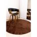 Tapete Redondo 1,50x1,50 Café Shaggy Premium peludo B