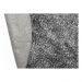 Tapete Redondo 1,50x1,50 Preto Mescla Shaggy Premium luxo B