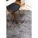 Tapete Redondo 1,50x1,50 Preto Mescla Shaggy Premium luxo B
