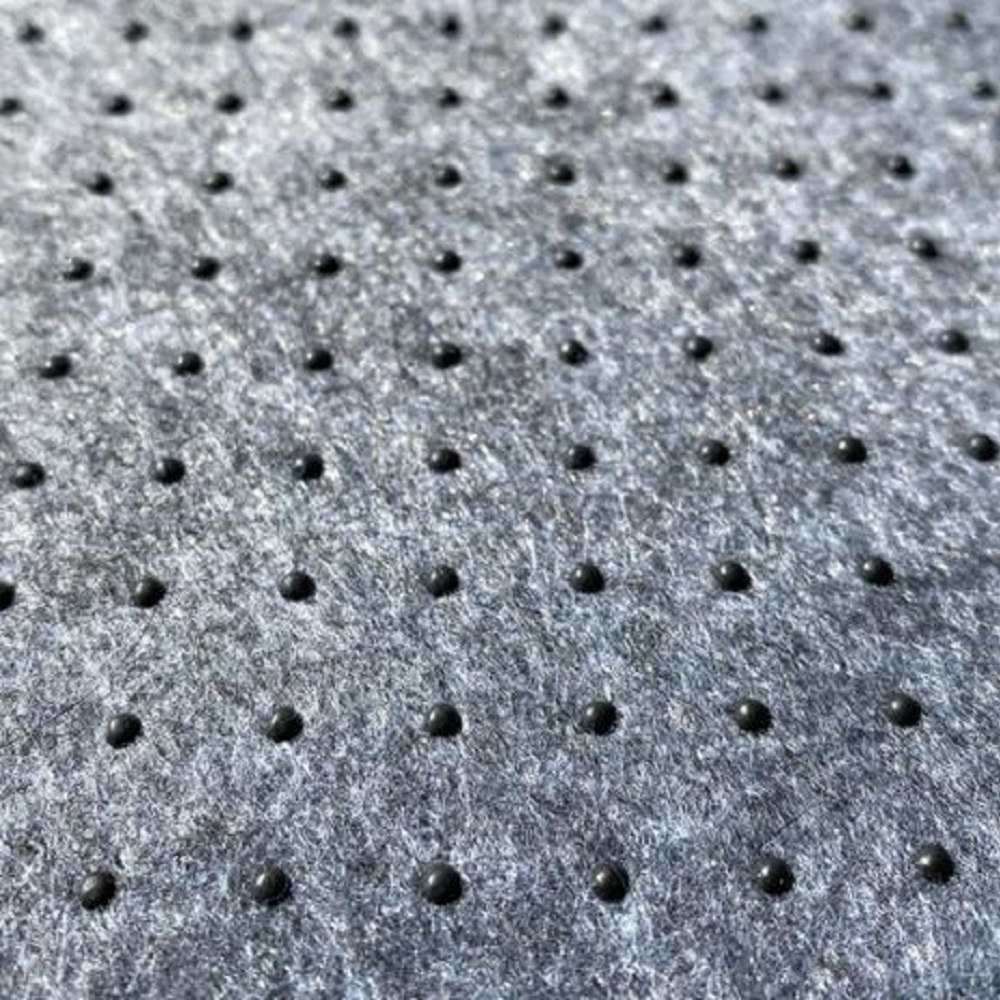 Tapete Redondo 1,50x1,50 Preto Mescla Shaggy Premium luxo B
