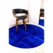 Tapete redondo 1,50x1,50 Azul Shaggy Quarto premium B