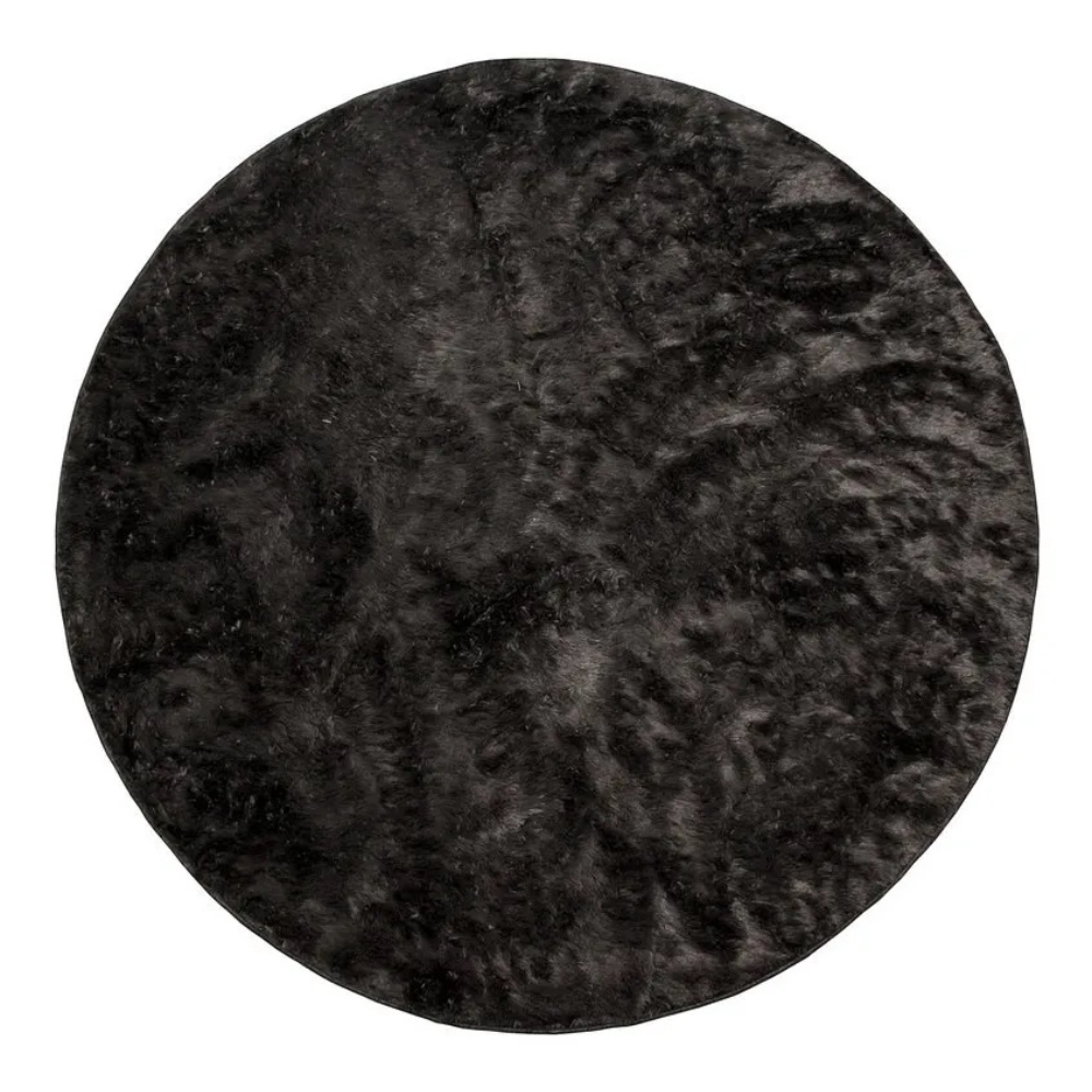 Tapete redondo 1,50x1,50 Grafiti Shaggy Peludo designer A