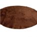 Tapete redondo 1,50x1,50 Marrom Shaggy Peludo designer B