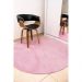 Tapete redondo 1,50x1,50 Rosa Shaggy Antiderrapante B
