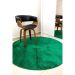 Tapete redondo 1,50x1,50 Verde Shaggy Felpudo Premium B