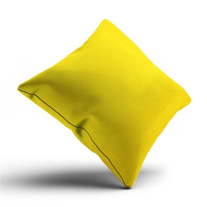 Almofada Cheia Amarela 43x43cm