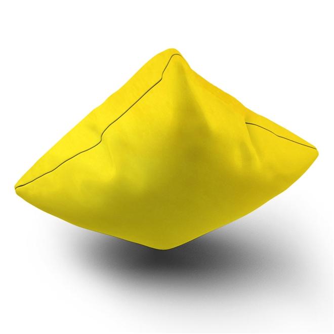 Almofada Cheia Amarela 43x43cm