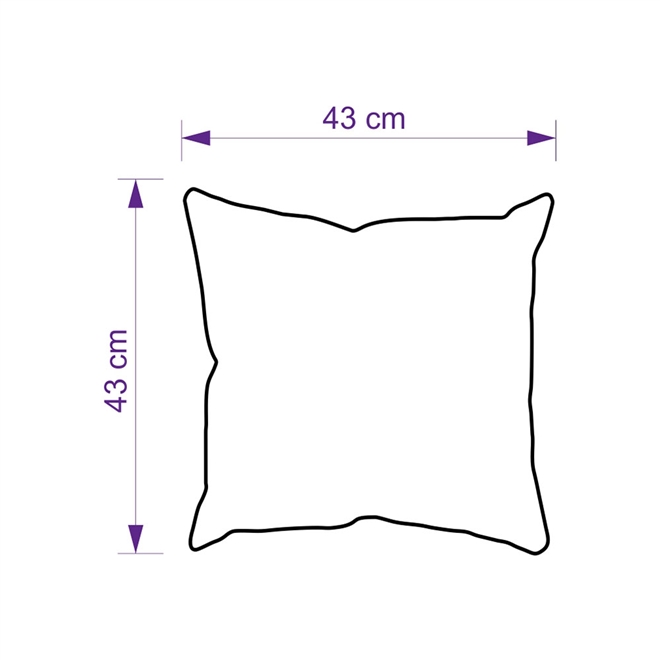 Almofada Cheia Verde 43x43cm
