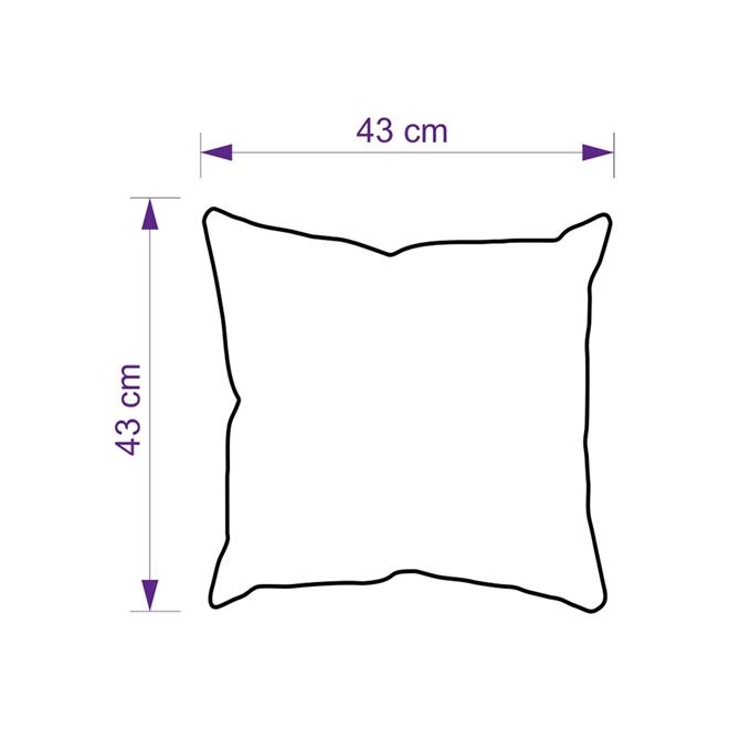 Almofada Cheia Vermelha 43x43cm