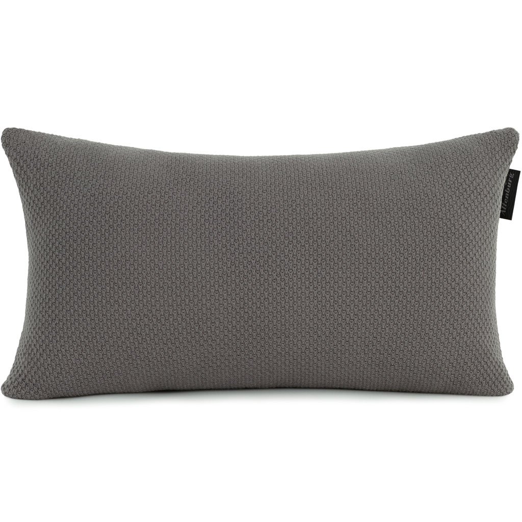 Almofada Domus Altenburg Tricot Decorativa 30x50cm Cinza Aço