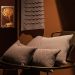 Almofada Domus Altenburg Tricot Decorativa 45x45cm Marrom Mocha