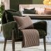 Almofada Domus Altenburg Tricot Decorativa 45x45cm Marrom Mocha