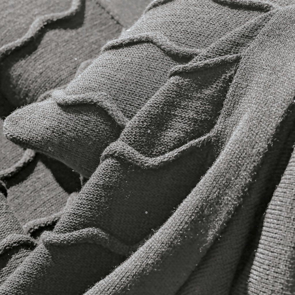 Almofada Serenité Altenburg Tricot Decorativa 30x50cm Cinza Aço