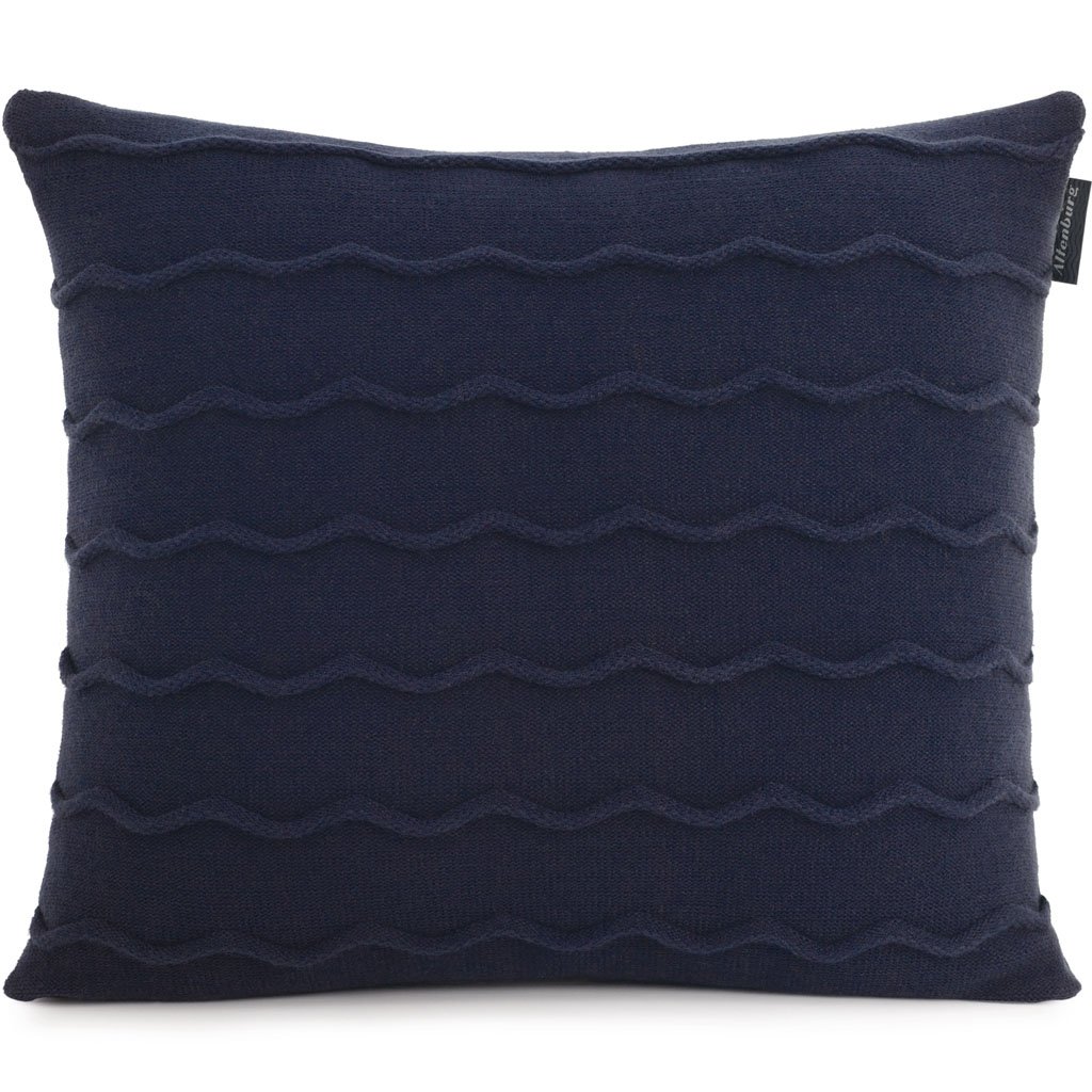Almofada Serenité Altenburg Tricot Decorativa 45x45cm Azul Náutica