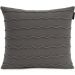 Almofada Serenité Altenburg Tricot Decorativa 45x45cm Cinza Aço