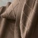 Almofada Serenité Altenburg Tricot Decorativa 45x45cm Marrom Mocha