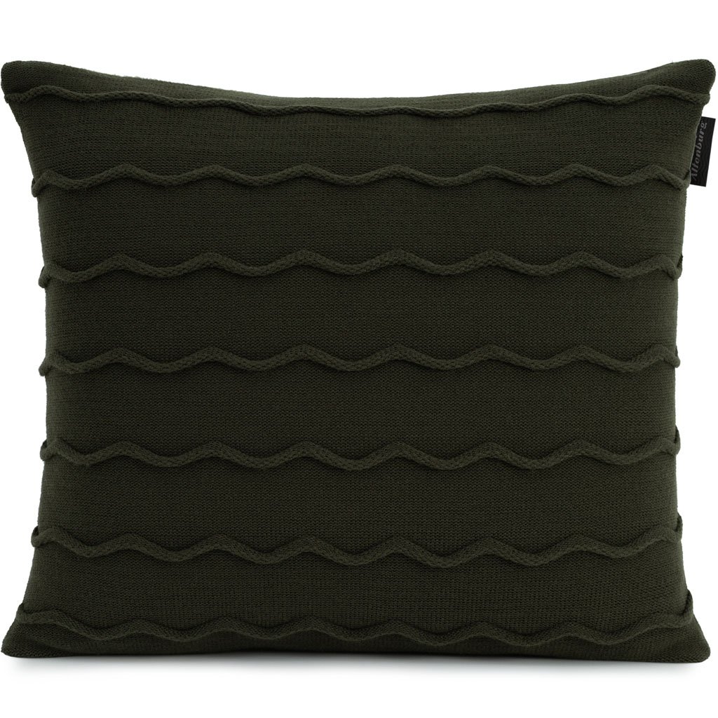 Almofada Serenité Altenburg Tricot Decorativa 45x45cm Verde Bosque