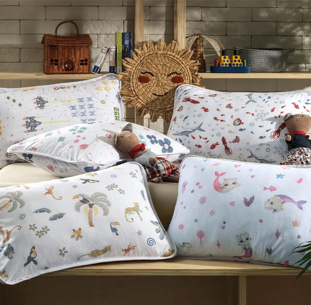 Fronha Mundo Kids Altenburg Malha 100% Algodão 50x70cm Náutico