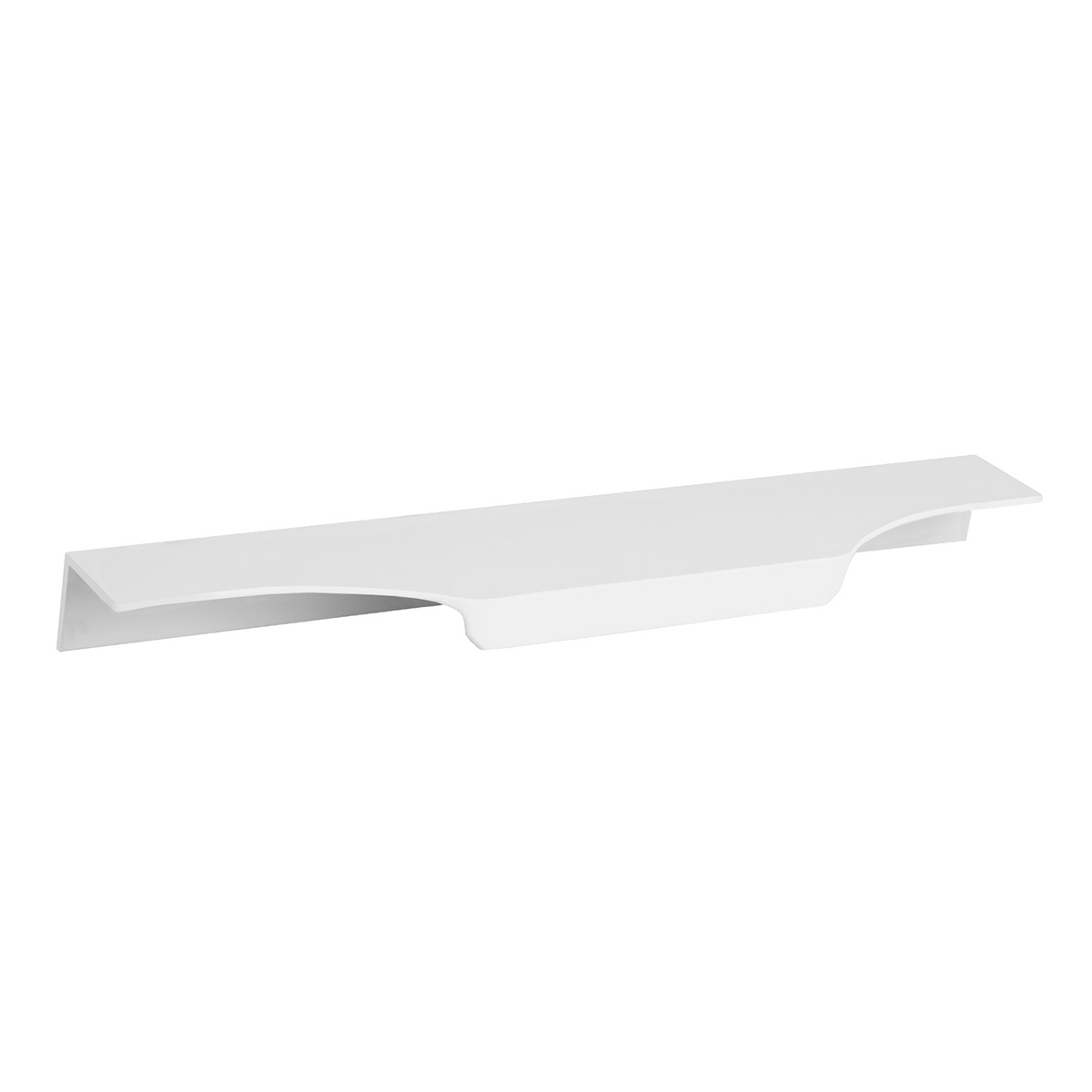 Kit 10 Puxadores para Móveis Clean Cava Alumínio Branco 200mm Aluminium Decor