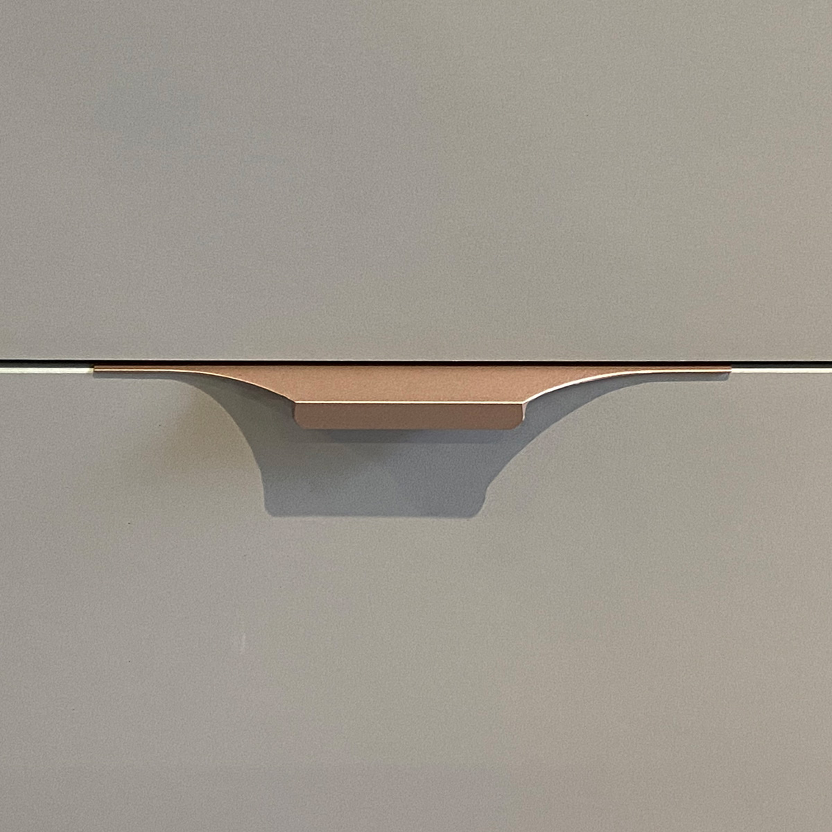 Kit 10 Puxadores para Móveis Clean Cava Alumínio Champagne 200mm Aluminium Decor