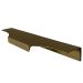 Kit 10 Puxadores para Móveis Clean Cava Alumínio Ouro 200mm Aluminium Decor