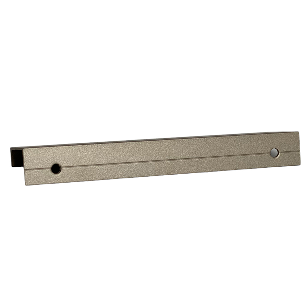 Kit 10 Puxadores para Móveis Clean Reto Alumínio Champagne 125mm Aluminium Decor