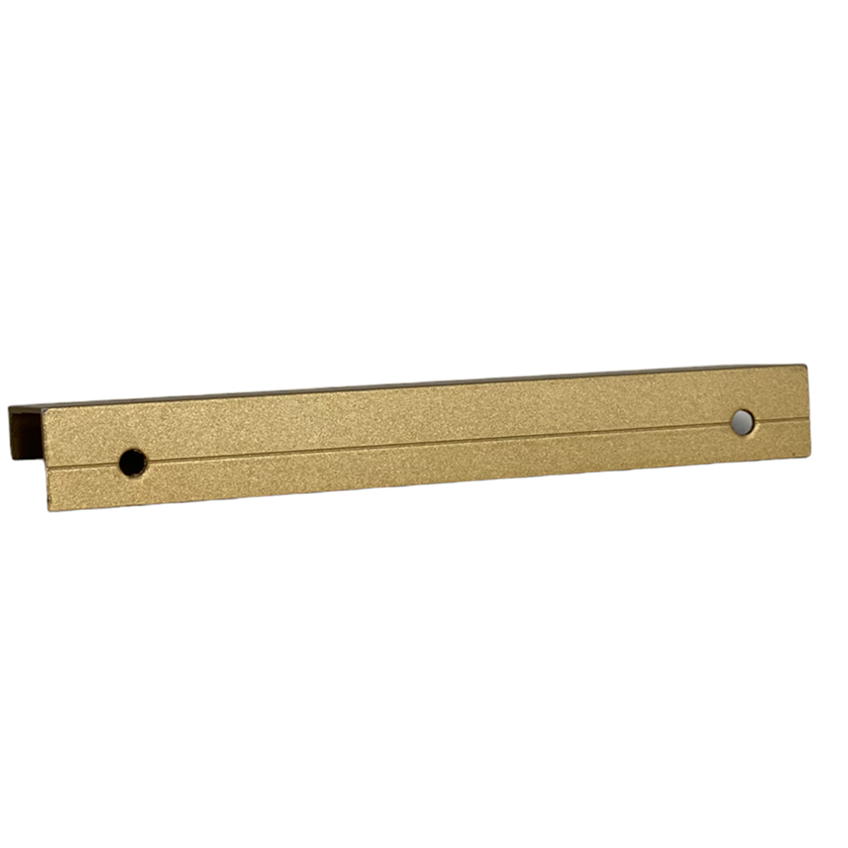 Kit 10 Puxadores para Móveis Clean Reto Alumínio Ouro 125mm Aluminium Decor