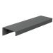 Kit 10 Puxadores para Móveis Clean Reto Alumínio Titânio 125mm Aluminium Decor