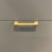 Kit 10 Puxadores para Móveis Thin Reto Alumínio Ouro 125mm Aluminium Decor