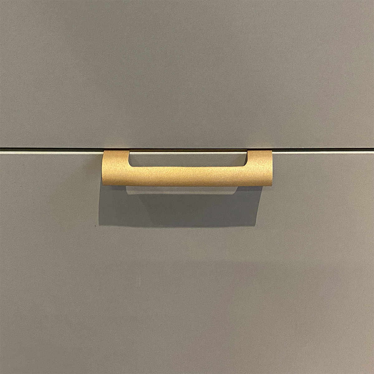 Kit 10 Puxadores para Móveis Thin Reto Alumínio Ouro 125mm Aluminium Decor
