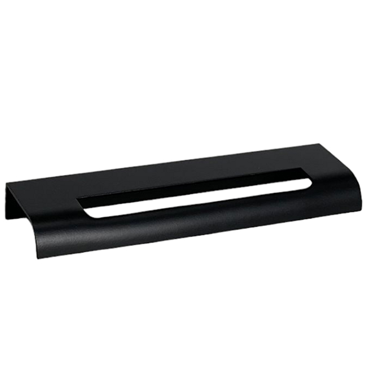 Kit 10 Puxadores para Móveis Thin Reto Alumínio Preto 125mm Aluminium Decor